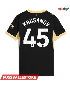 Günstige Manchester City Abdukodir Khusanov #45 Auswärtstrikot Damen 2026-27 Kurzarm